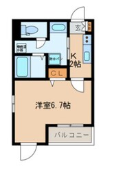 サザンフロント新富町の物件間取画像